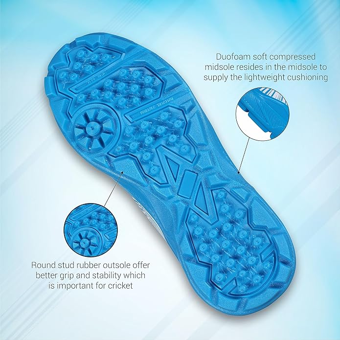 Aivin County Cricket Shoes for Men with Synthetic Leather Upper/Sports Shoes/EVA Sock Liner for Sports/Leightweight Shoe