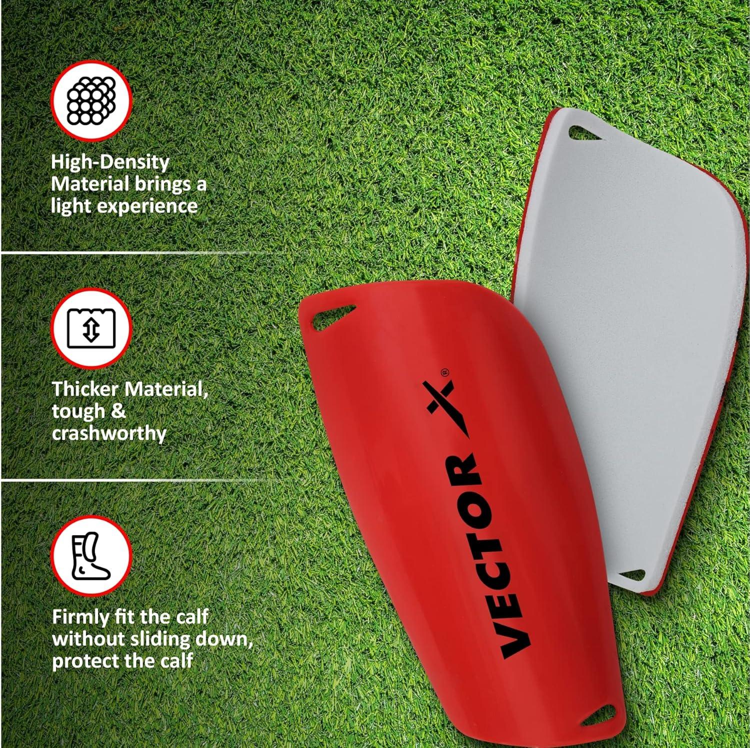 Vector X Invader Shin Guards Soccer for Guards Youth, Adults, Teenagers - Comfortable and Durable