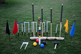 Synco Croquet Sport Elite Croquet Set 4 Player, Elite Set with Croquet Balls and Accessories (38 Inch), Perfect for Lawn, Backyard, Parks and Gardens for Fun, Party and Family Games.