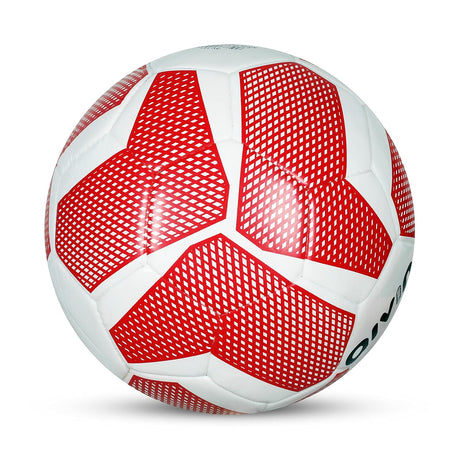 AIVIN Trend Football Machine Stitched Football Game, for Training, Match, Sports, Playing, Outdoor Ball, Durable & Water Resistance Football for Practice, 32 Panel, Size-5 (Red/White)