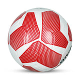 AIVIN Trend Football Machine Stitched Football Game, for Training, Match, Sports, Playing, Outdoor Ball, Durable & Water Resistance Football for Practice, 32 Panel, Size-5 (Red/White)