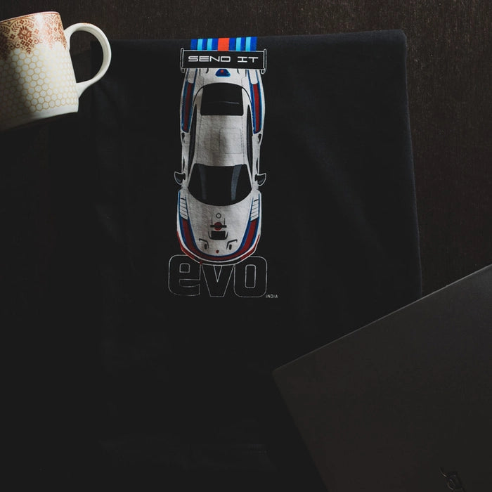 Thrill of Driving | T-Shirt | EVO India | Black