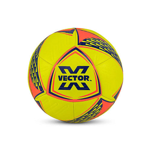 Vector X THRILL 16 Panel EMBOSSED TPU + SR Bladder Machine Stitched Ball|Ideal For Ground, Grass, & Artificial Turf Surface|Match|Training|Practice Soccer Football For Men, Adult, Boys above 15+ Age Size 5 