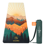 PU Printed & Natural Rubber Yoga Mat - 6mm, Arabian Morning