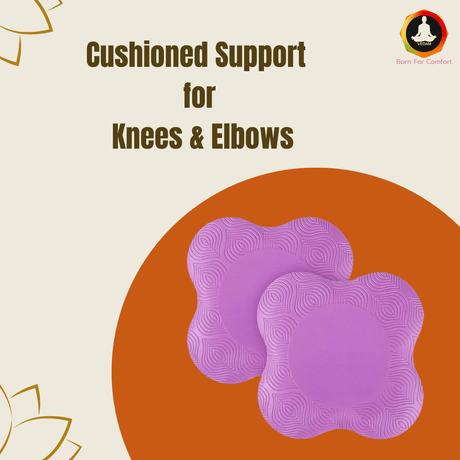 Vedam Yoga Knee Pad  (Purple set of 2 pcs) | Industrial