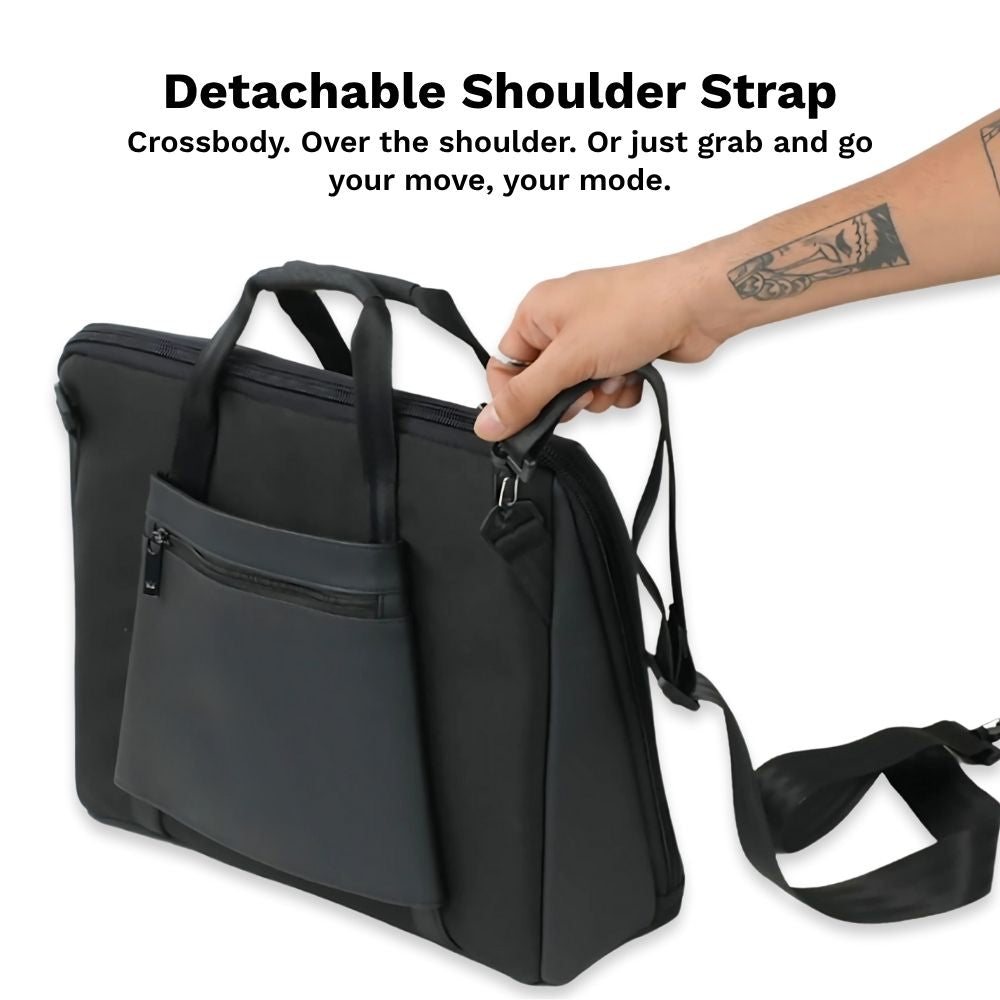 Ghost ZED Business Laptop Messenger Bag – 16L Sling for Men & Women | Fits 15.6” Laptop | Water-Resistant | Office, Work & Travel Companion