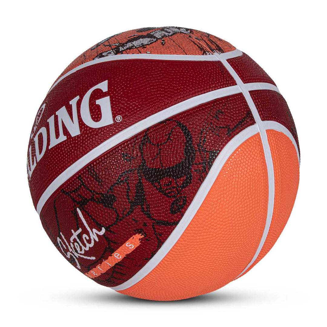 Spalding Sketch Crack Ball 84380Z, Unisex, Basketball, Blue, 7, blue