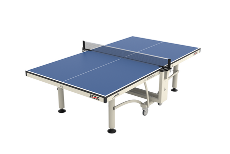 STAG GLOBAL Peter Karlsson Table Tennis Table |  High Level Competition TT Table | with 2 TT Rackets | 6 Balls | 1 Table Cover | Clamp Net