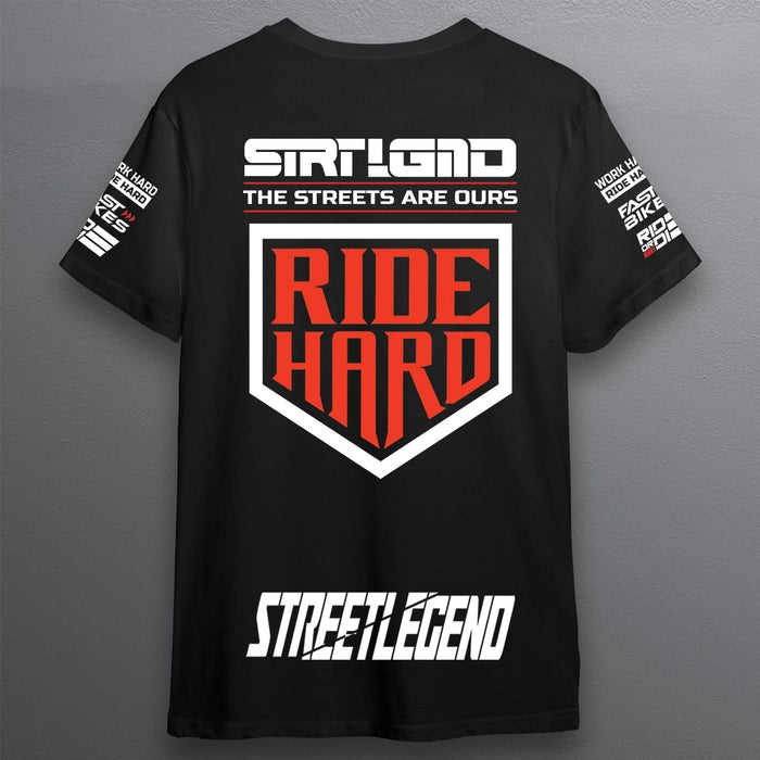 Ride Hard | Street Legend T-Shirt | Black