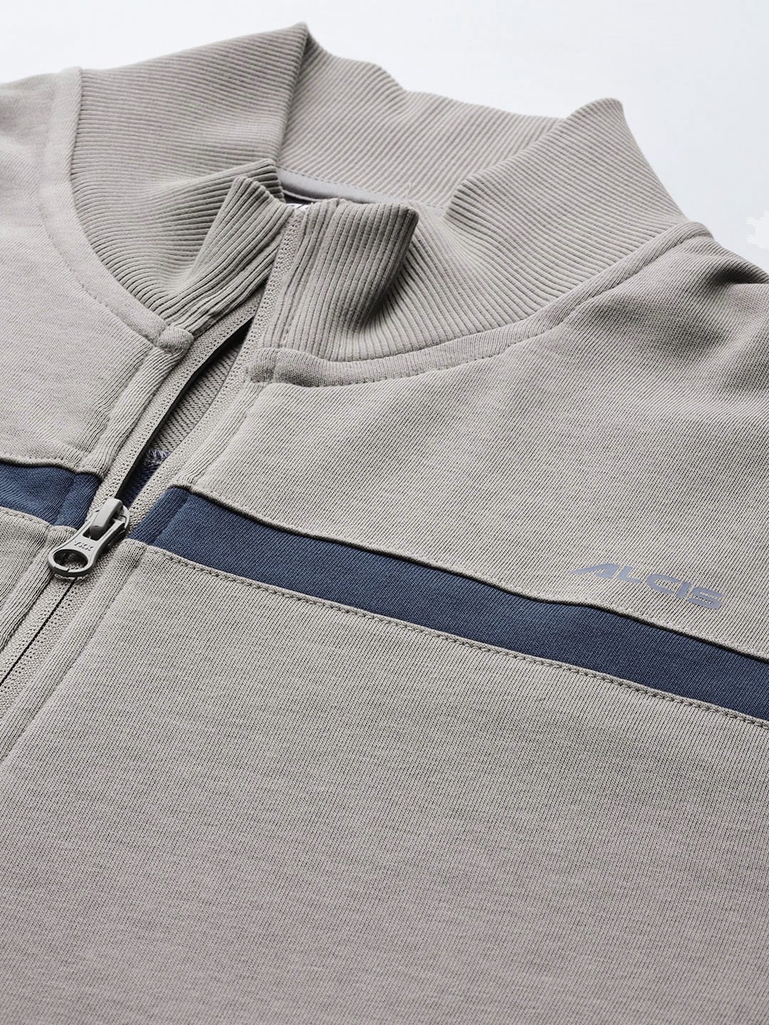 Alcis Men Grey Solid Bomber Jacket