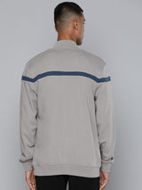 Alcis Men Grey Solid Bomber Jacket