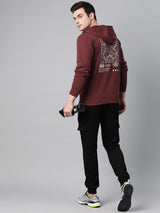 Alcis Men Typography Printed Hooded Tailored Jacket