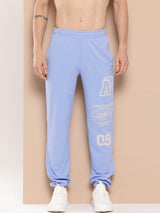Alcis Men Blue Athletic Track Joggers