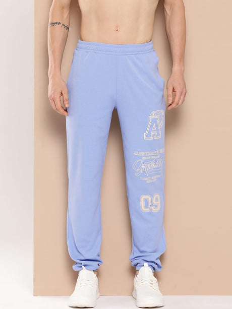 Alcis Men Blue Athletic Track Joggers