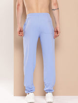 Alcis Men Blue Athletic Track Joggers