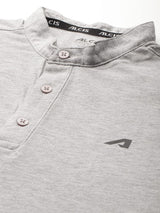 Grey Polo Collar Dry Tech Yoga or Gym T-shirt