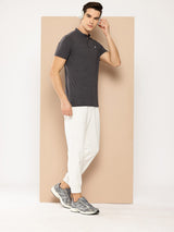 Charcoal Polo Collar Dry Tech Yoga or Gym T-shirt