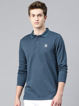 Alcis Men's Polo Collar Anti Static Slim Fit T-shirt