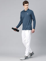 Alcis Men's Polo Collar Anti Static Slim Fit T-shirt