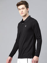Alcis Men Polo Collar Anti Static Slim Fit T-shirt