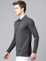 Alcis Men's Mock Collar Anti Static Slim Fit  Polo