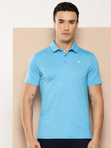 Alcis Men Printed Polo Collar Golf T-Shirt