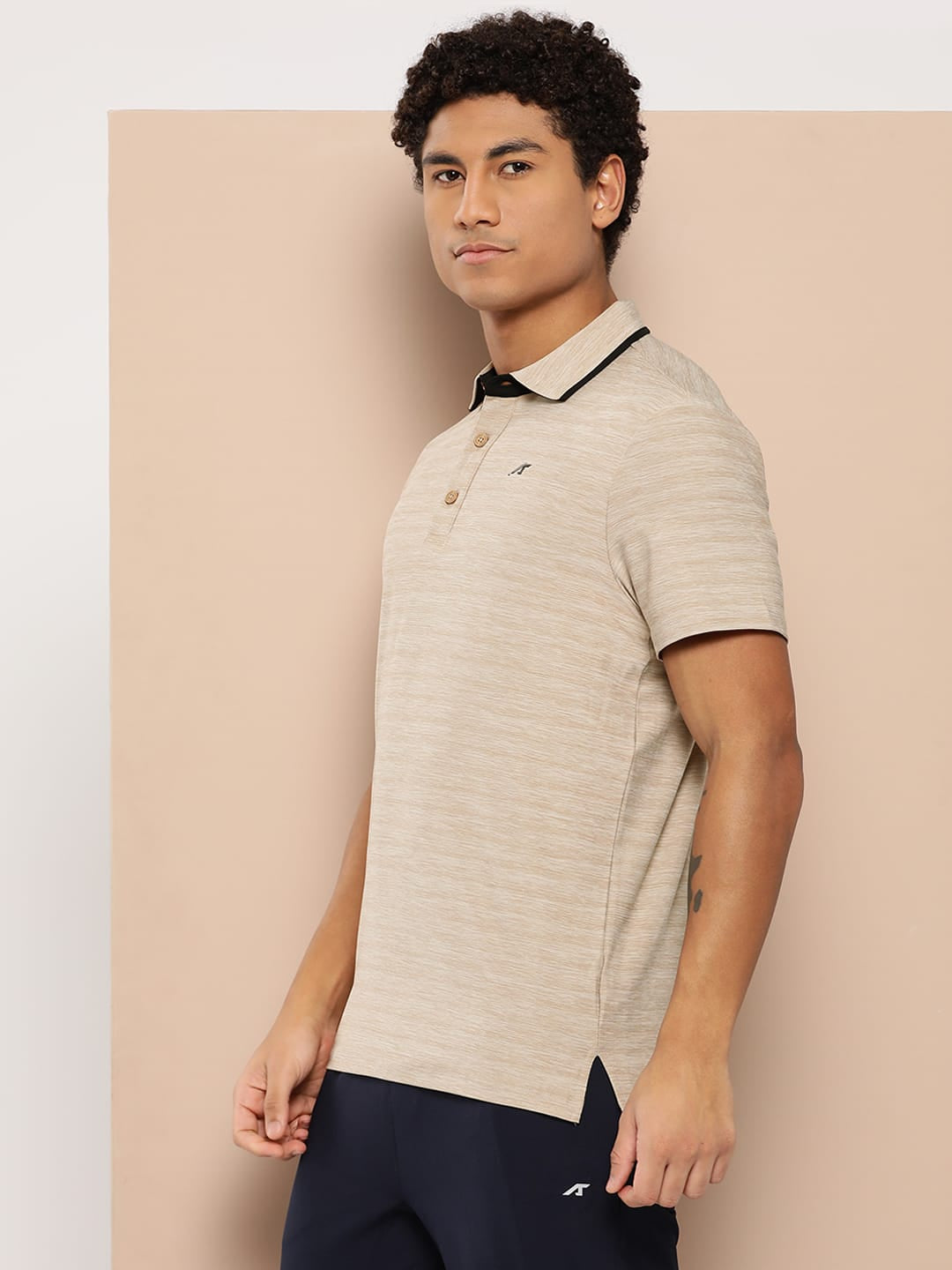 Alcis Men Printed Infinite Polo