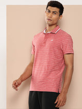 Alcis Men Pink Infinite Polo Tee