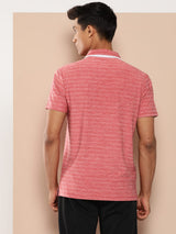 Alcis Men Pink Infinite Polo Tee