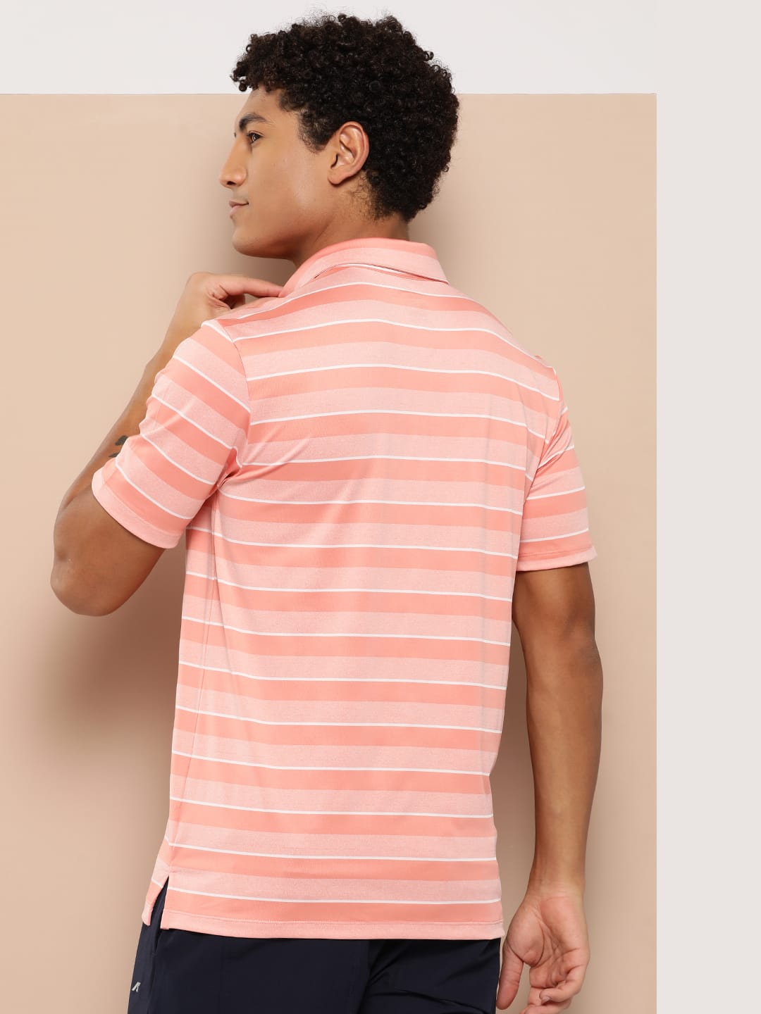 Alcis Men  Pink Regular Fit Country Club Polo Tee
