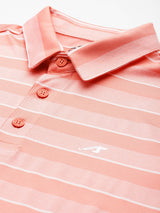 Alcis Men  Pink Regular Fit Country Club Polo Tee