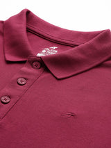 Alcis Men's Maroon Ease Polo