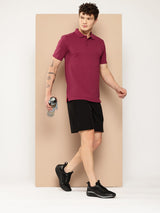 Alcis Men's Maroon Ease Polo