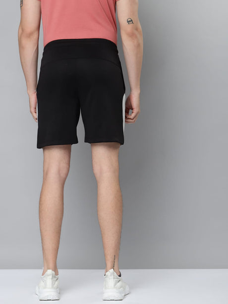 Alcis Men Black Slim Fit Training or Gym Sports Shorts | Alcis