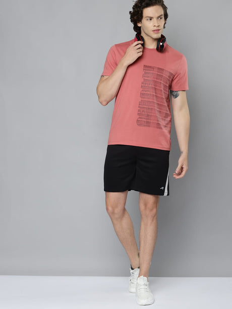 Alcis Men Black Slim Fit Training or Gym Sports Shorts | Alcis