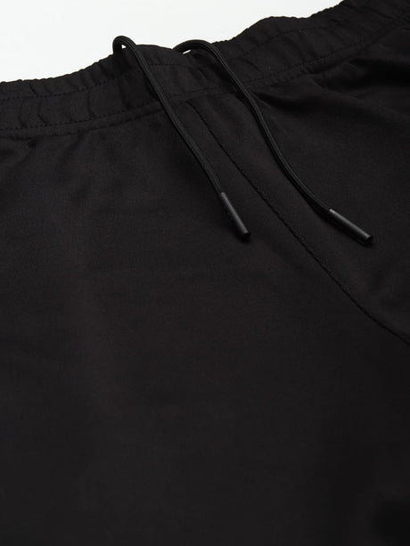 Alcis Men Black Slim Fit Training or Gym Sports Shorts | Alcis