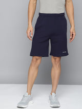 Alcis Men Navy Blue Solid Slim Fit Running Shorts