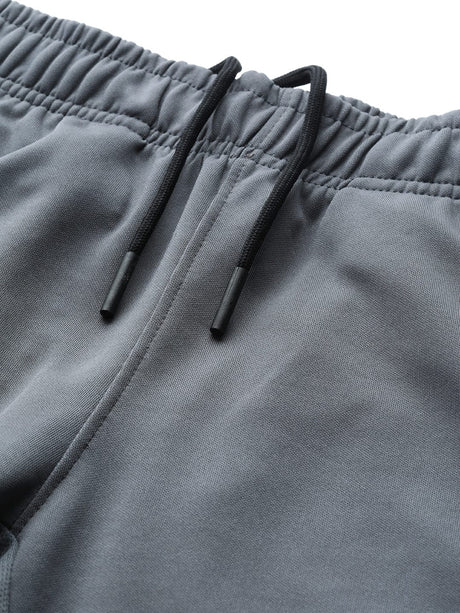 Alcis Men Grey Slim Fit Training or Gym Sports Shorts