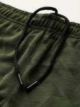 Alcis Men Printed Slim Fit Training or Gym Sports Shorts