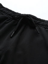 Alcis Men Black Slim Fit Drytech+ Yoga Sports Shorts