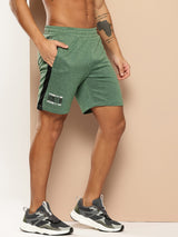 Alcis Men Olive Bring It On Training Shorts