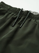 Alcis Men Olive Woven Shorts