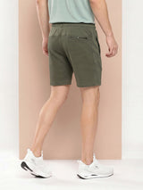 Olive & White Waffle Shorts Pack of 2