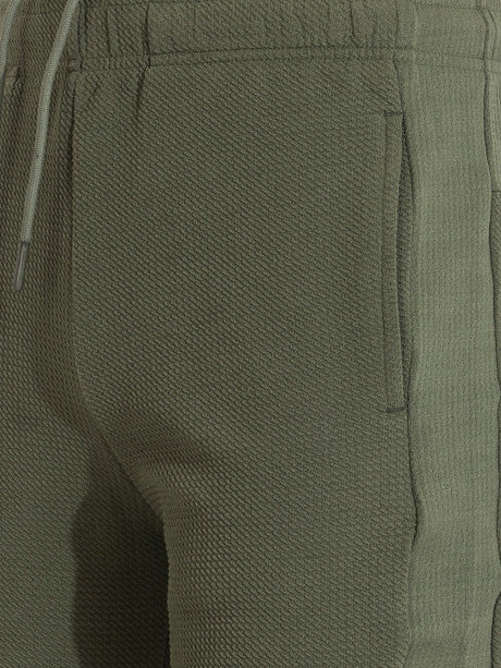 Olive & White Waffle Shorts Pack of 2