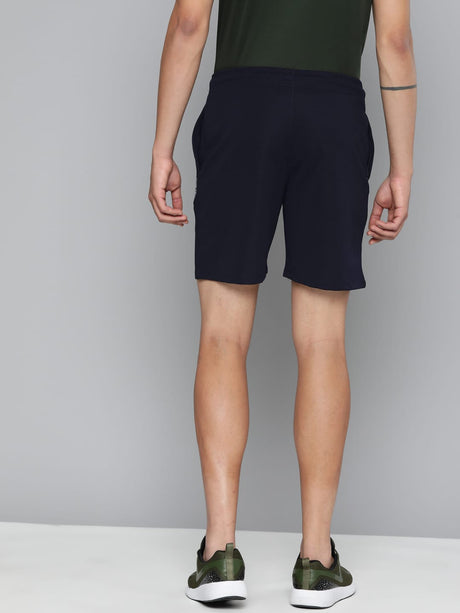Alcis Men Navy Blue Slim Fit Drytech+ Training or Gym Sports Shorts