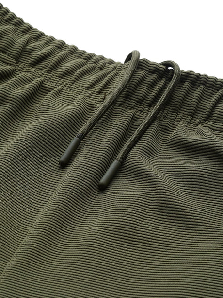 Alcis Men Olive Green Slim Fit Drytech+ Training or Gym Sports Shorts