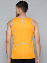 Alcis Men Citrus Yellow Solid T-shirt