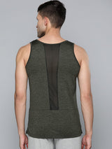 Alcis Men Olive Black T-shirt
