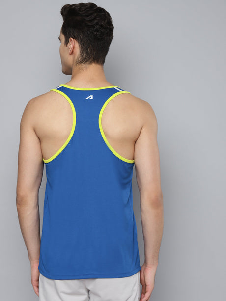 Alcis Men Blue Slim Fit Training or Gym T-shirt | Alcis