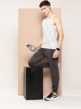 Alcis Men Printed Dry Tech Slim Fit Vest